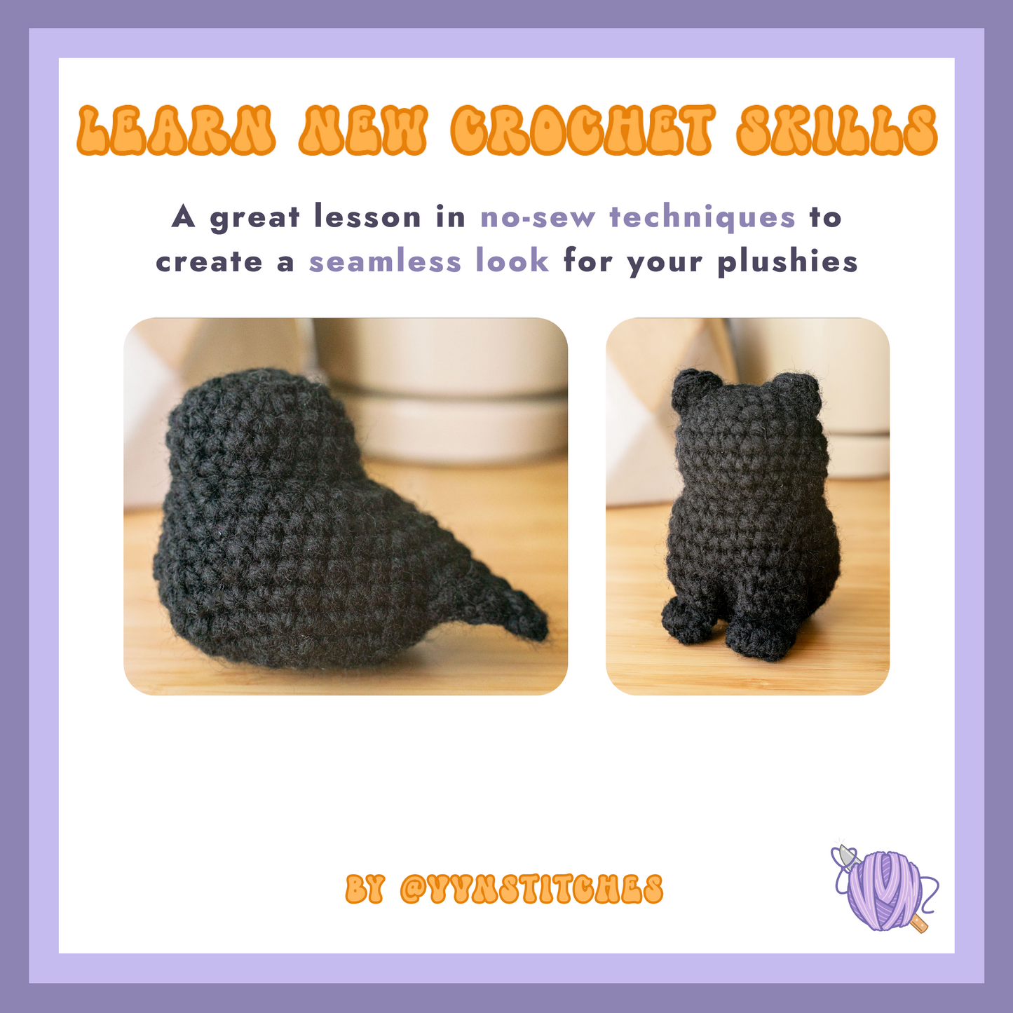 no sew low sew crochet tutorial voidies void black cat crochet pattern crow crochet pattern easy amigurumi spooky halloween craft projects tutorial