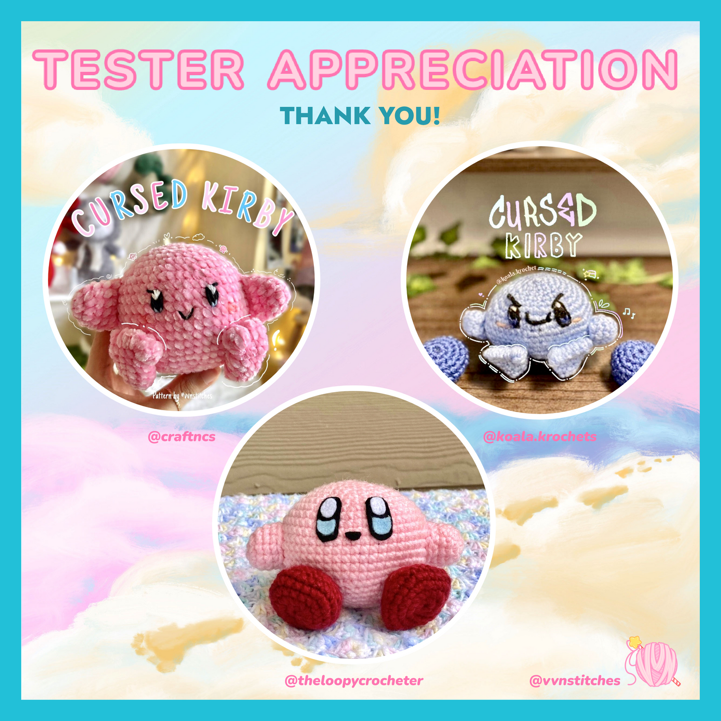 cursed kirby crochet pattern feet amigurumi cute plushie nintendo meme pop culture video games