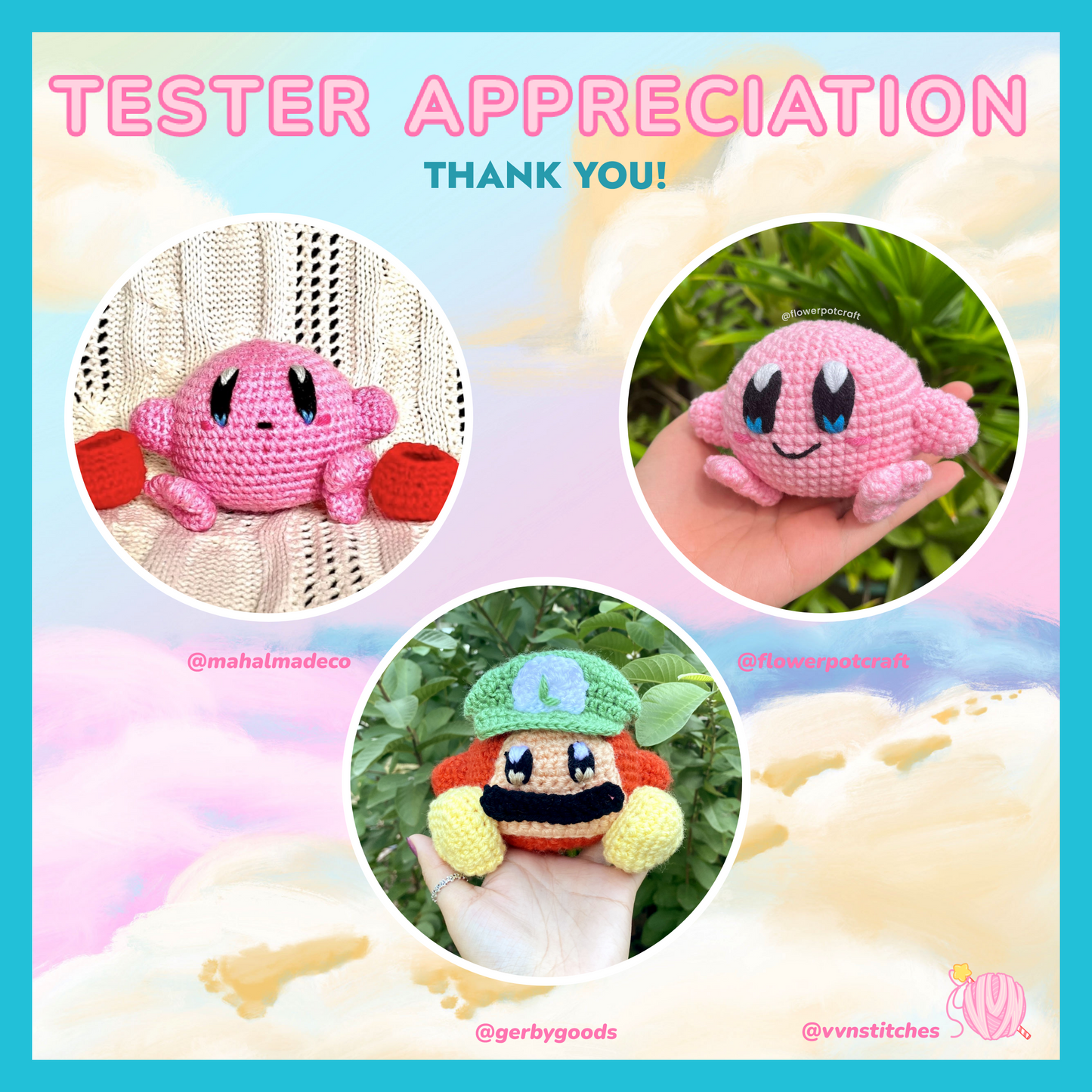 cursed kirby crochet pattern feet amigurumi cute plushie nintendo meme pop culture video games