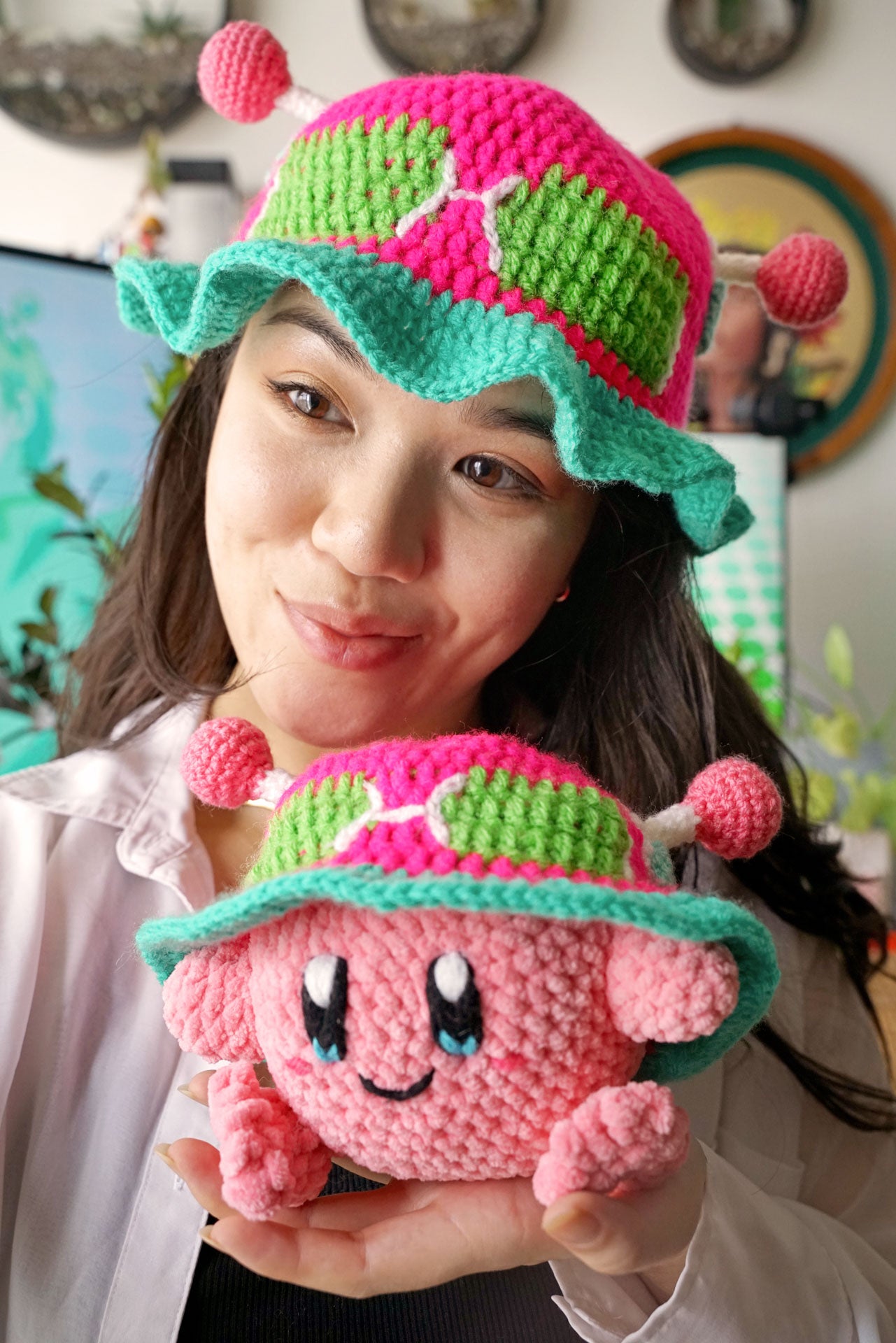 the disastrous life of saiki k crochet bucket hat anime fashion cosplay saiki kusuo handmade gifts